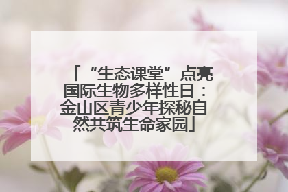 “生态课堂”点亮国际生物多样性日：金山区青少年探秘自然共筑生命家园