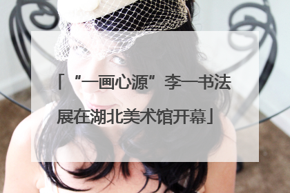 “一画心源”李一书法展在湖北美术馆开幕