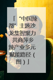 “中国辣都”主题沙龙集智聚力 共商萍乡辣产业多元赋能路径（图）