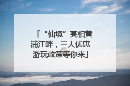 “仙境”亮相黄浦江畔，三大优惠游玩政策等你来