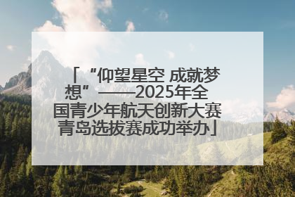 “仰望星空 成就梦想”——2025年全国青少年航天创新大赛青岛选拔赛成功举办