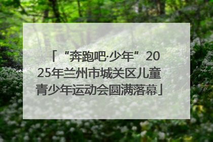“奔跑吧·少年”2025年兰州市城关区儿童青少年运动会圆满落幕