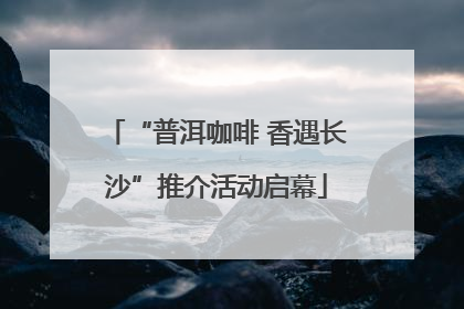 “普洱咖啡 香遇长沙”推介活动启幕