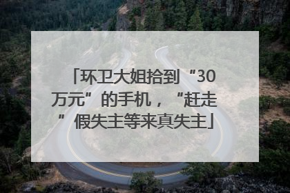 环卫大姐拾到“30万元”的手机，“赶走”假失主等来真失主