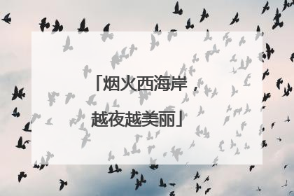 烟火西海岸，越夜越美丽