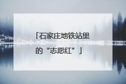 石家庄地铁站里的“志愿红”