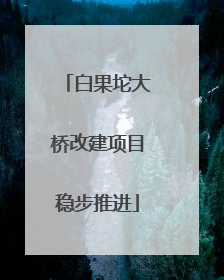 白果坨大桥改建项目稳步推进