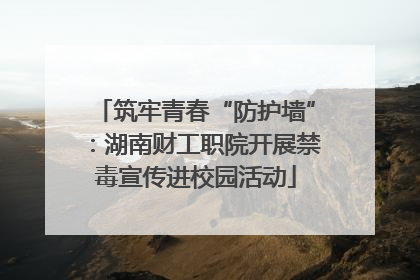筑牢青春“防护墙”：湖南财工职院开展禁毒宣传进校园活动