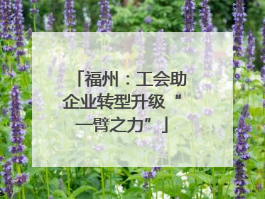 福州：工会助企业转型升级“一臂之力”