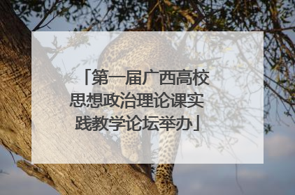 第一届广西高校思想政治理论课实践教学论坛举办