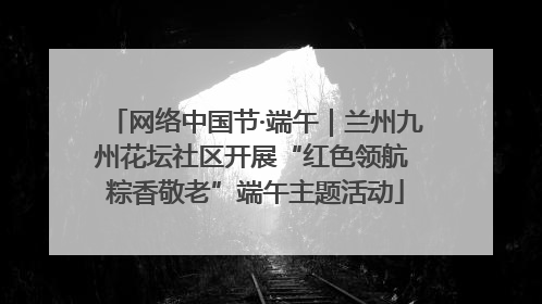 网络中国节·端午｜兰州九州花坛社区开展“红色领航 粽香敬老”端午主题活动