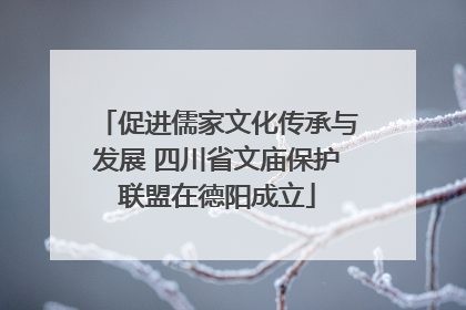 促进儒家文化传承与发展 四川省文庙保护联盟在德阳成立
