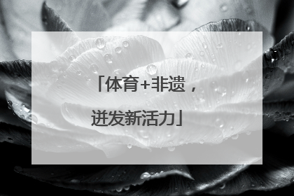 体育+非遗，迸发新活力