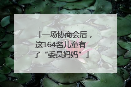 一场协商会后，这164名儿童有了“委员妈妈”