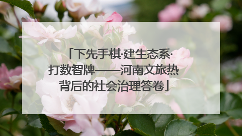 下先手棋·建生态系·打数智牌——河南文旅热背后的社会治理答卷