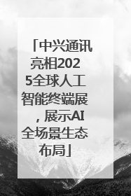 中兴通讯亮相2025全球人工智能终端展，展示AI全场景生态布局