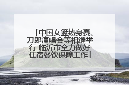 中国女篮热身赛、刀郎演唱会等相继举行 临沂市全力做好住宿餐饮保障工作