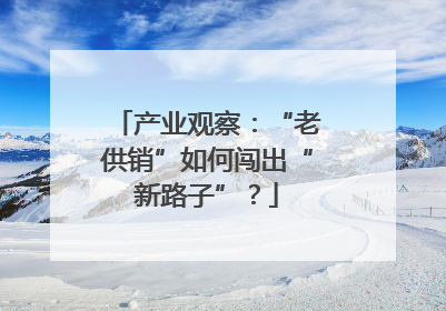 产业观察：“老供销”如何闯出“新路子”？