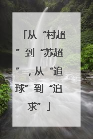 从“村超”到“苏超”，从“追球”到“追求”