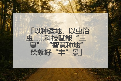 以种适地、以虫治虫……科技赋能“三夏” “智慧种地”绘就好“丰”景