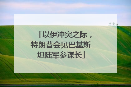 以伊冲突之际，特朗普会见巴基斯坦陆军参谋长