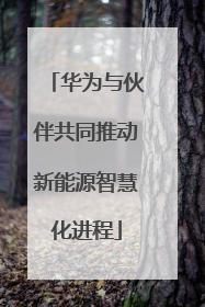 华为与伙伴共同推动新能源智慧化进程