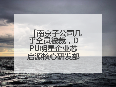 南京子公司几乎全员被裁，DPU明星企业芯启源核心研发部门已人去楼空