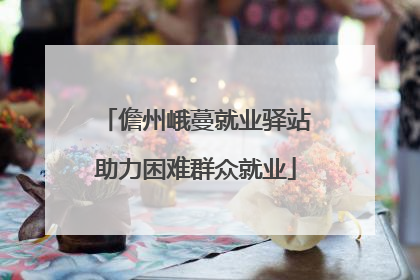 儋州峨蔓就业驿站助力困难群众就业
