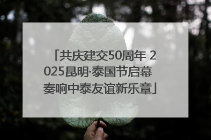 共庆建交50周年 2025昆明·泰国节启幕 奏响中泰友谊新乐章