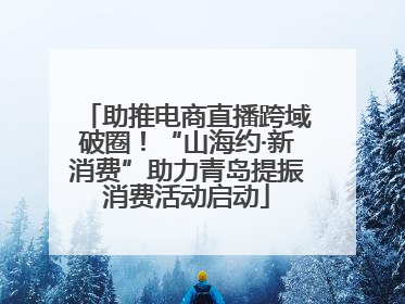 助推电商直播跨域破圈！“山海约·新消费”助力青岛提振消费活动启动