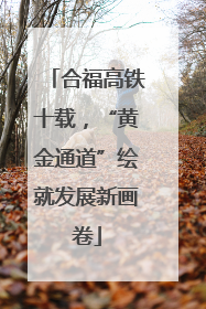 合福高铁十载，“黄金通道”绘就发展新画卷