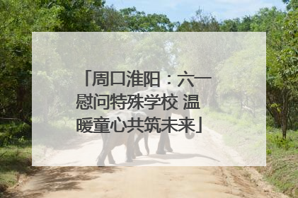 周口淮阳：六一慰问特殊学校 温暖童心共筑未来