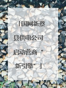 国网新蔡县供电公司启动营商“新引擎”