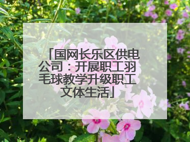 国网长乐区供电公司：开展职工羽毛球教学升级职工文体生活