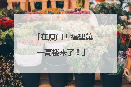 在厦门！福建第一高楼来了！