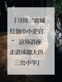 寻找“蓉城红领巾小史官” 这场讲座走进成都大邑三岔小学