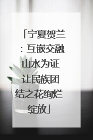 宁夏贺兰：互嵌交融 山水为证 让民族团结之花绚烂绽放