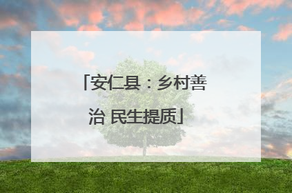 安仁县：乡村善治 民生提质