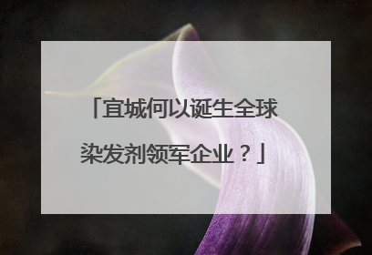 宜城何以诞生全球染发剂领军企业？