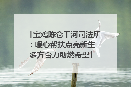 宝鸡陈仓千河司法所：暖心帮扶点亮新生 多方合力助燃希望