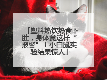 塑料热饮热食下肚，身体竟这样“报警”！小白鼠实验结果惊人