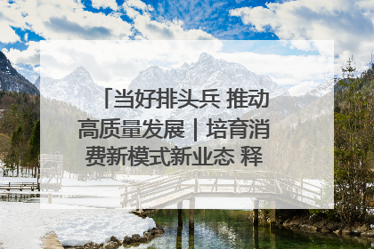 当好排头兵 推动高质量发展｜培育消费新模式新业态 释放经济增长新动能