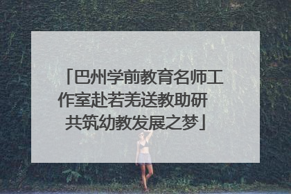 巴州学前教育名师工作室赴若羌送教助研 共筑幼教发展之梦
