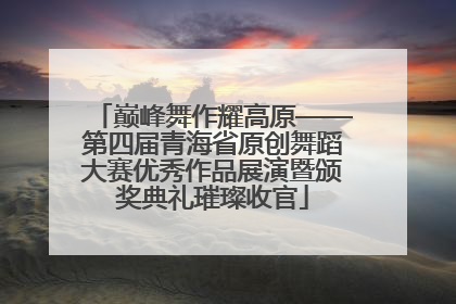 巅峰舞作耀高原——第四届青海省原创舞蹈大赛优秀作品展演暨颁奖典礼璀璨收官