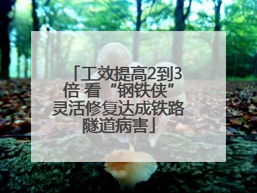 工效提高2到3倍 看“钢铁侠”灵活修复达成铁路隧道病害