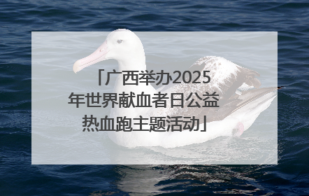 广西举办2025年世界献血者日公益热血跑主题活动