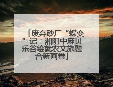 废弃砂厂“蝶变”记：湘阴中麻贝乐谷绘就农文旅融合新画卷