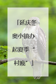 延庆冬奥小镇办起夏季“村晚”