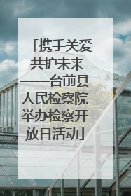 携手关爱 共护未来——台前县人民检察院举办检察开放日活动