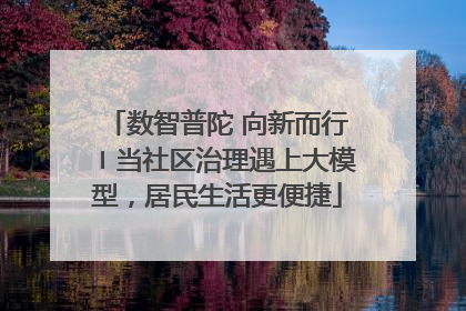 数智普陀 向新而行〡当社区治理遇上大模型，居民生活更便捷
